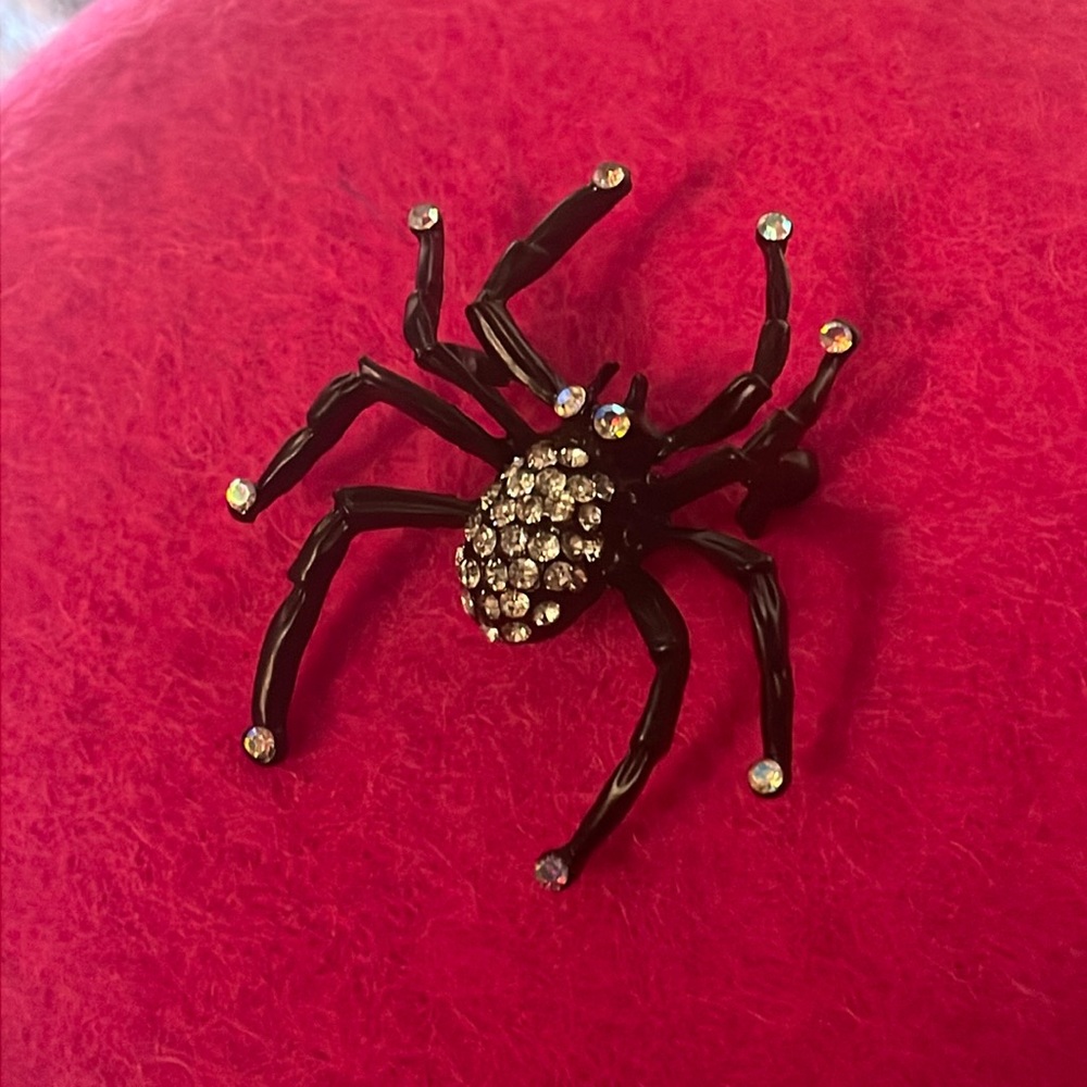 Dazzling Spider Brooch